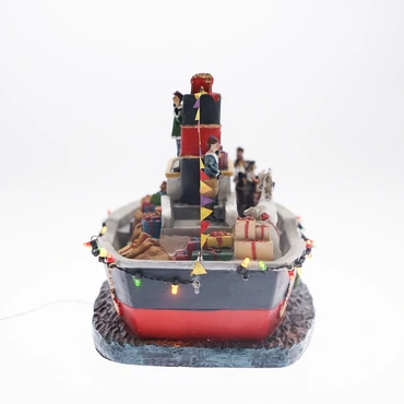 Pakjesboot l32.5b17.5h19cm bo sfeerfoto, Luville Efteling, tuincentrumoutlet