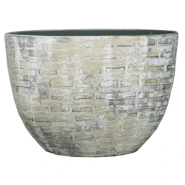 Planter steef l50b20h36 creme groen