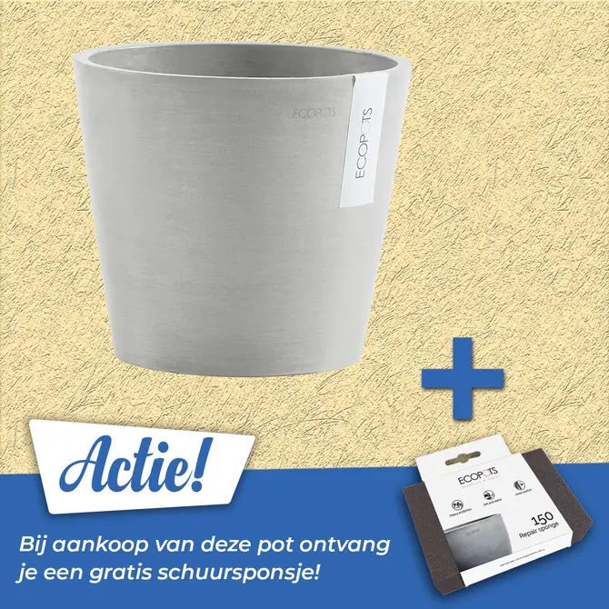 Pot amsterdam witgrijs d20h18cm, Ecopots, Tuincentrumoutlet