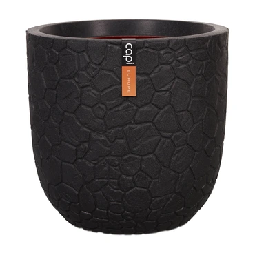 Pot bol clay nl 35x34cm zwart, Capi Europe, tuincentrumoutlet