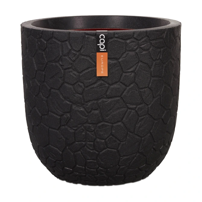 Pot bol clay nl 43x41cm zwart, Capi Europe, tuincentrumoutlet