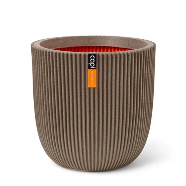 Pot bol Groove NL 35x34 warm taupe, Capi Europe, tuincentrumoutlet