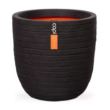 Pot Bol Row NL 35x34 Zwart, Capi Europe, Tuincentrum Outlet