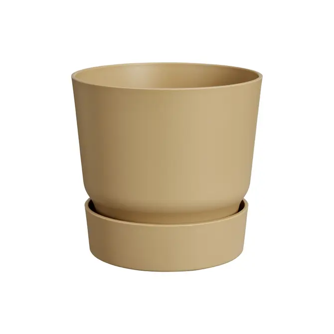 Pot greenville d16cm goud zand, Elho, tuincentrumoutlet.com