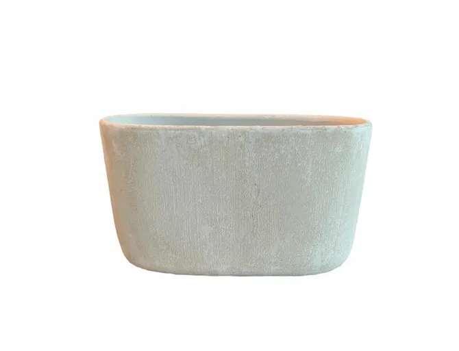 Pot ovaal avion l37d14h20cm creme, HS Potterie, tuincentrumoutlet