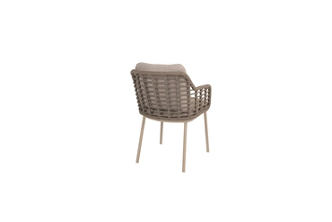 Puglia dining chair latte met 2 kussens achterkant, 4 Seasons Outdoor, tuincentrumoutlet.com