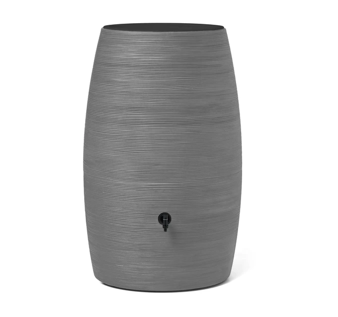 Rain barrel Rib 400L grijs, Capi Europe, tuincentrumoutlet