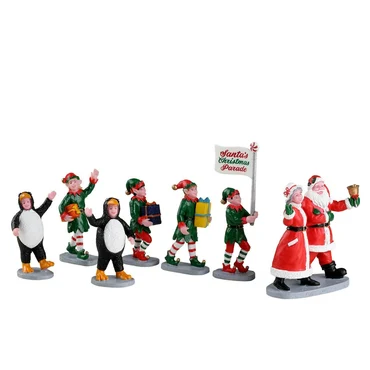 Santa's Elf Parade Set Van 7 Lemax General Collection 2022, Lemax, Tuincentrum Outlet