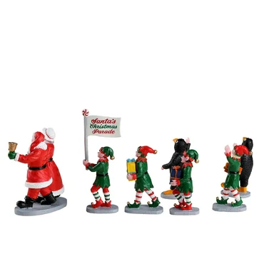 Santa's Elf Parade Set Van 7 Lemax General Collection 2022, Lemax, Tuincentrum Outlet