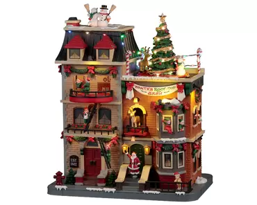 Santa's Rooftop Bash Lemax Santa's Wonderland Collection 2022