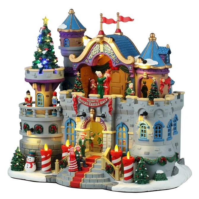 Santas castle gala, Lemax, Tuincentrumoutlet