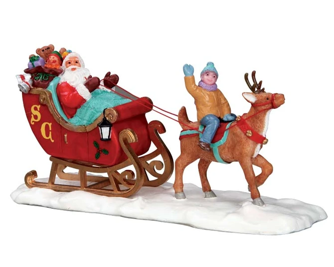 Santas sleigh, Lemax Europe, tuincentrumoutlet