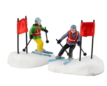 Slalom Stars Set Van 2 Lemax Vail Village Collection 2022