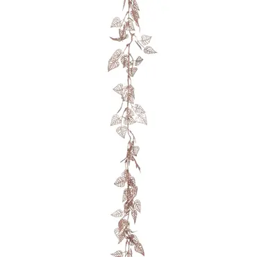 Slinger bladeren l180cm roze/goud, House of Seasons, tuincentrumoutlet