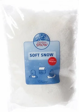 Sneeuw zacht polyester 100g wit, Decoris, Tuincentrum Outlet