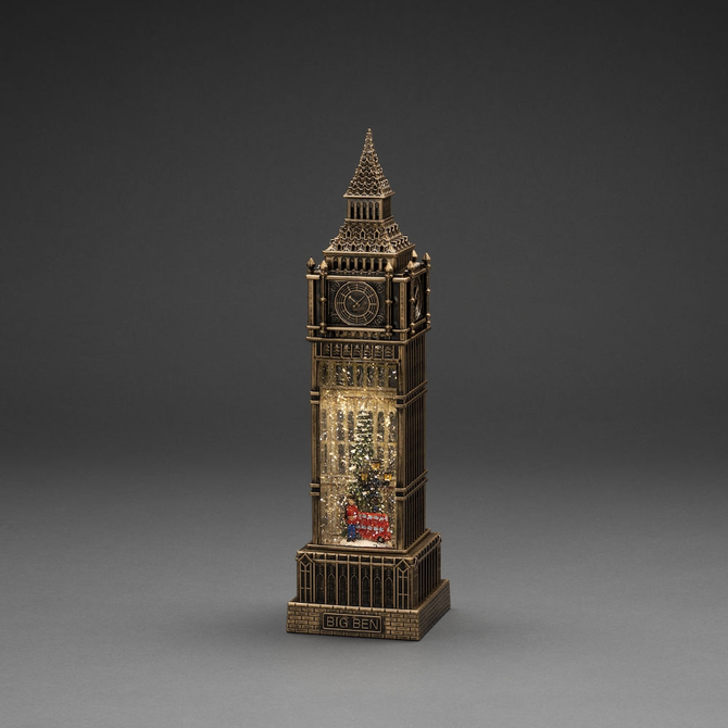 Sneeuwlantaarn big ben h38cm brons bo sfeerfoto, Konstsmide, tuincentrumoutlet