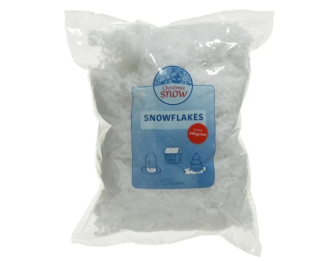 Sneeuwvlokken 100g wit, Decoris, Tuincentrum Outlet