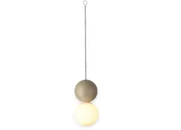 Solar hanging light d10h20cm grijs, Lumineo, tuincentrumoutlet