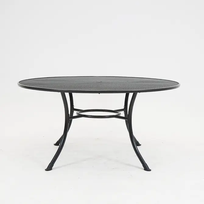 Tafel basic strekmetaal rond d150 antraciet - afbeelding 1