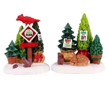 Tree Farm Display set 2 stuks Lemax Vail Village Collection 2024