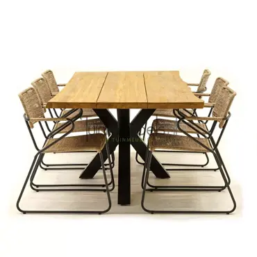 Tuinset Swing Natural met Spectral 200cm tafel - afbeelding 4