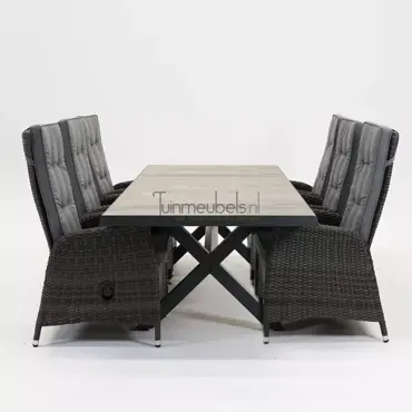 Tuinstoel Vita Veloso met Castilla Negro 243 cm tafel met kruispoot, tuinmeubels.nl, foto 3