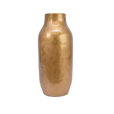 Vaas terracotta d22h50cm goud, Kaemingk, www.tuincentrumoutlet.com