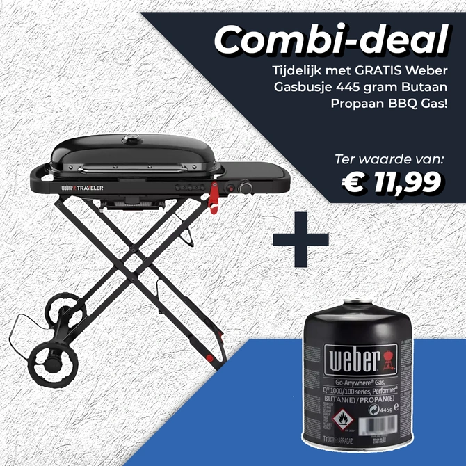 Weber Traveler Compact Gasbarbecue Gas BBQ, Weber, Tuincentrum Outlet