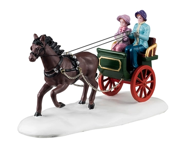 Winter carriage ride, Lemax, Tuincentrum Outlet