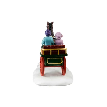 Winter carriage ride achter, Lemax, Tuincentrum Outlet